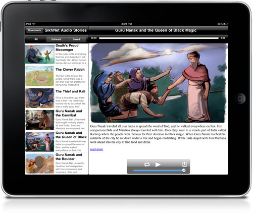 iPad Preview of SikhNet Stories for Kids App iPad Preview of SikhNet Stories for Kids App