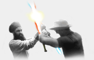 light sabre fight