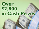 Over $2,800 in Cash Prizes