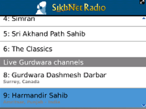 Sample screen of player window