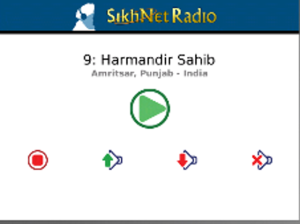Sample screen of player window