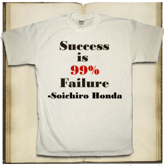 failure is the first step to success