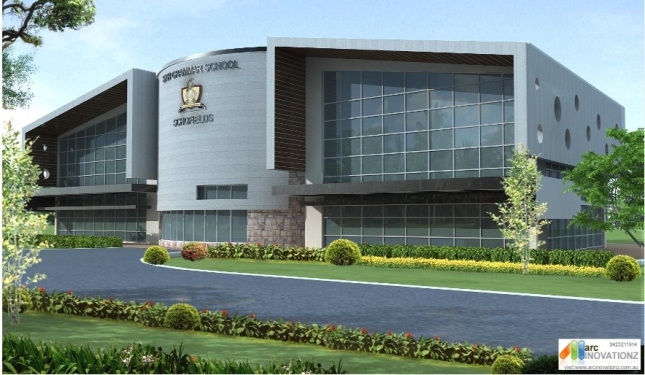 The Admin and Library Building (206K)