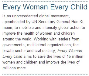 EveryWomanEveryChild (30K)