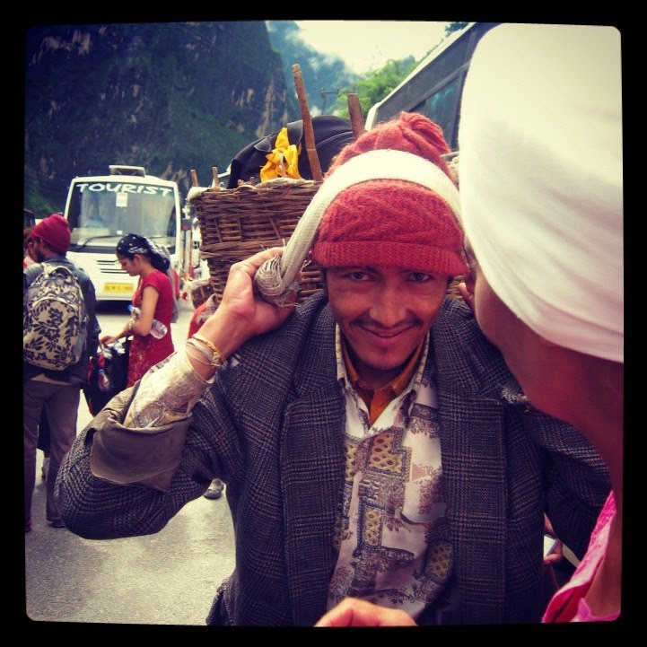 Bahadur Bhaiya, our porter. This is Bhaiya's first season here (135K)