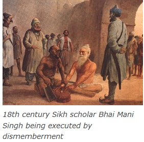 Image result for photos of persecution of Sikhs by Mughal Muslim images pictures