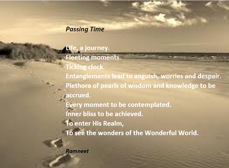 Passing Time A Poem by Ramneet Kaur