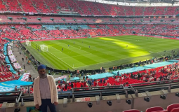Arjan Singh in Wembley Stadium