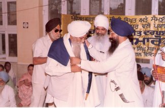 Honoured by Jathedar Prof Manjit Singh on Book Release ceremony.jpg