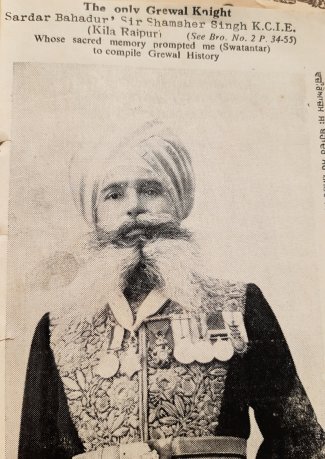 Sardar Bahadur Sir Shamsher Singh Chief Mister Jind State.jpg