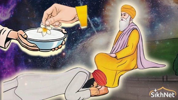 Guru Nanak and the Bowl of Milk
