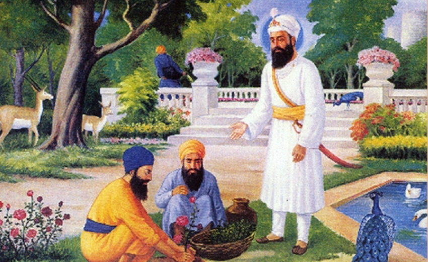 Giving Guruship to Guru Hargobind Sahib