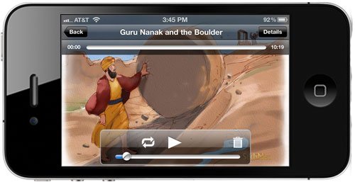 Preview of story playing