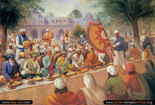 Mughal-King-Akbar-at-guru-ka-langar (106K)