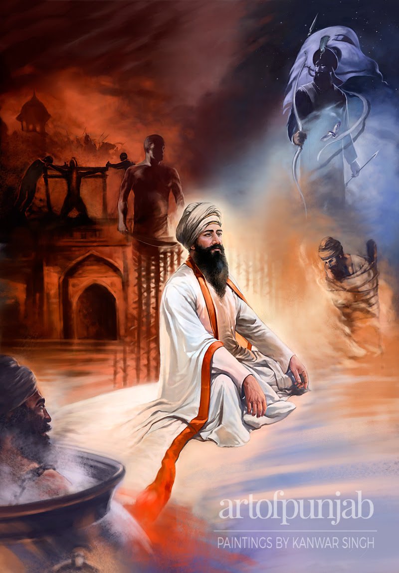 Official Release- New Painting: GURU TEGH BAHADUR'S TIME | SikhNet
