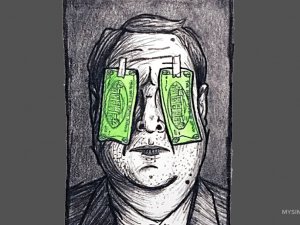blinded by greed