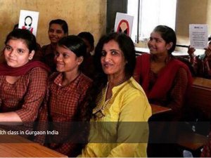 Binti Menstrual Health Class in Gurgaon India