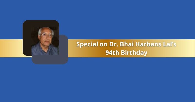 Dr. Bhai Harbans Lal | SikhNet