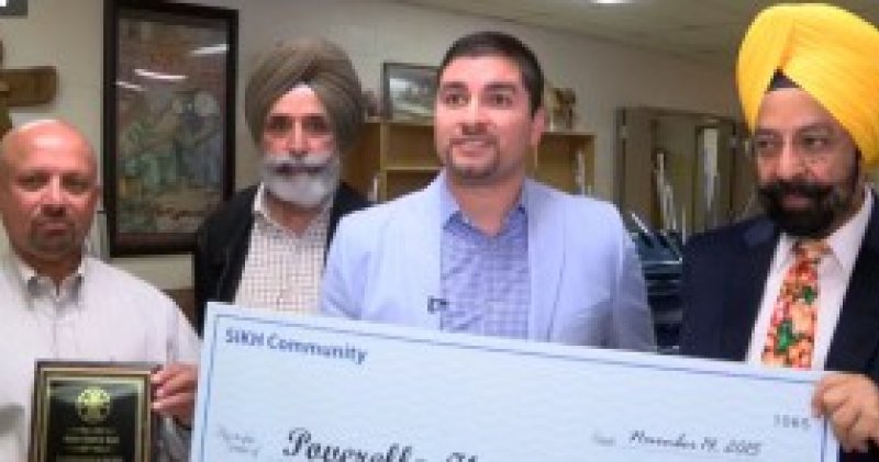 Sikh Community Donates Big For Needy Sikhnet Sikh Community Donates Big For Needy Sikhnet