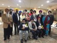 S.Pal Singh Purewal (center) with representatives of various Sikh organizations