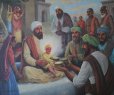 Pir BhikhamShab with Two Bowls and Guru Ji