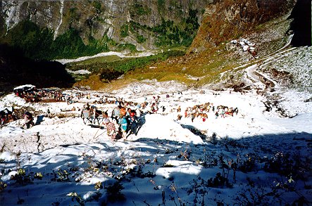 The path down to Gobind Dham