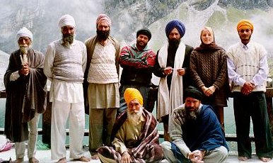 On the balcony of Gurdwara Sri Hemkunt Sahib