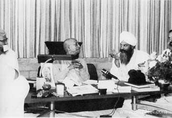 The Siri Singh Sahib and A.C. Bhakti Vedanta Swami Prabhupad